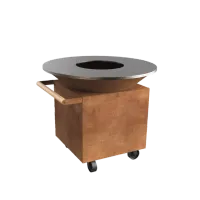 Gratar OFYR Corten 120 PRO cu vatra de gatit pe lemne