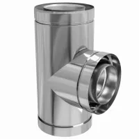 RACORD T TUBULATURA INOX  - 100/150 - 90GR