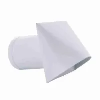 Grila admisie alba fi150 - anti vant/ploaie