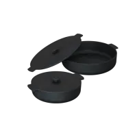 Set Oale OFYR de fonta cu capac 21cm + 26cm