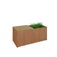 Banca OFYR corten + spatiu de plante